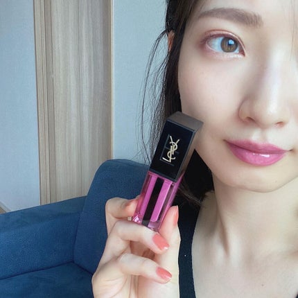 ルージュ ピュールクチュール ヴェルニ ウォーターステイン/YVES SAINT LAURENT BEAUTE/口紅を使ったクチコミ(1枚目)