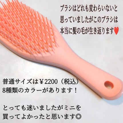 タングルティーザー ザ・アルティメットディタングラー ミニ/TANGLE TEEZER/ヘアブラシを使ったクチコミ(2枚目)
