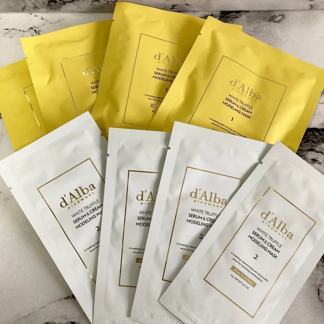 WHITE TRUFFLE SERUM & CREAM MODELING MASK/ダルバ/その他スキンケアを使ったクチコミ（2枚目）