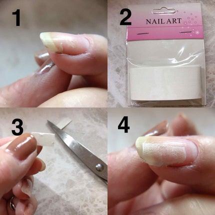 シルクラップ <欠け爪専用補強シール>/マニケアー/ネイル用品を使ったクチコミ(2枚目)