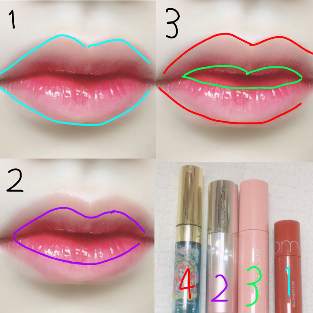 アピュー ジューシーパン スパークリングティント/A’pieu/口紅を使ったクチコミ（3枚目）