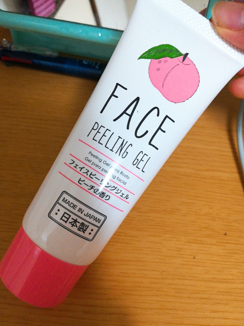 フェイスピーリングジェル ピーチの香り/DAISO/ピーリングを使ったクチコミ(1枚目)