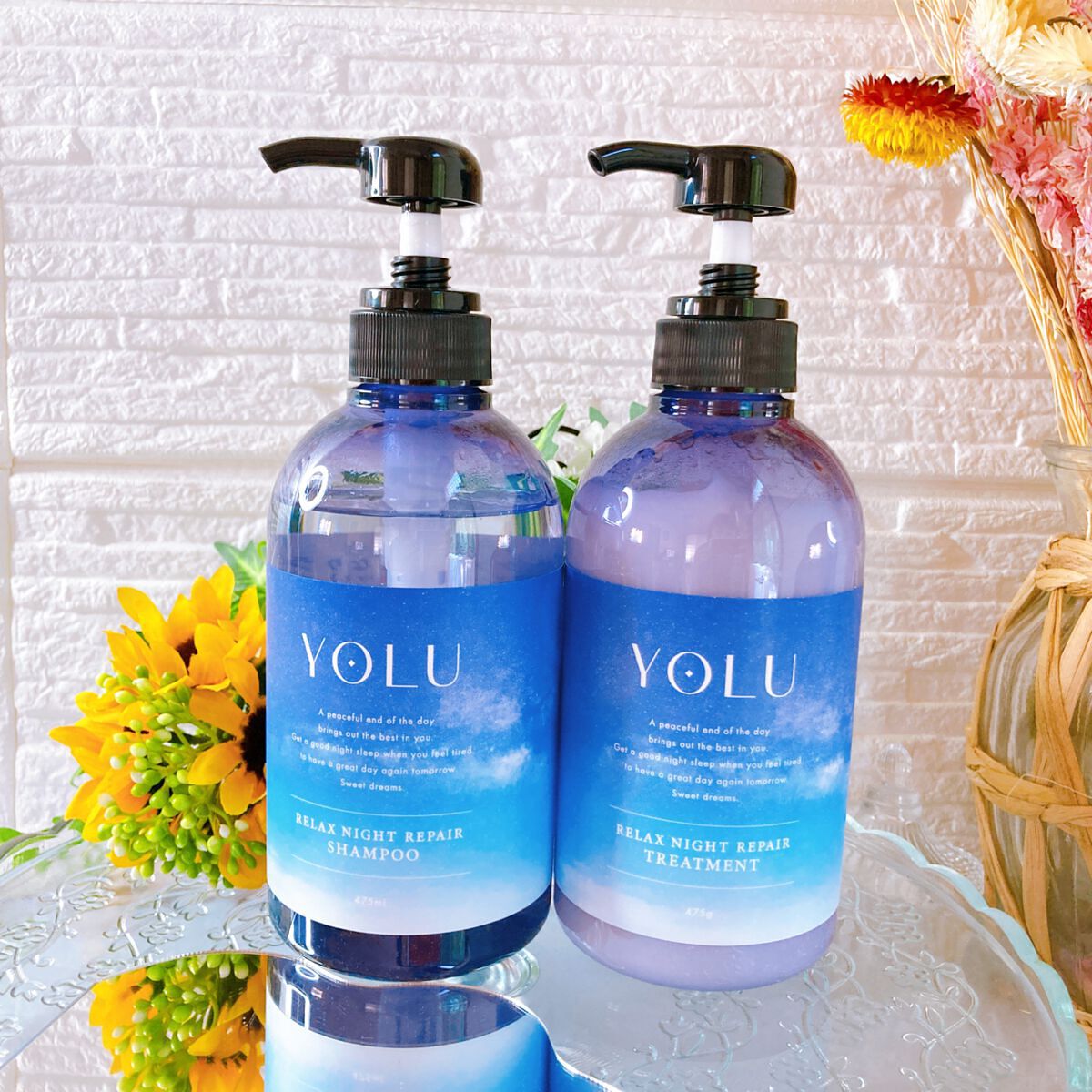 リラックスナイトリペア シャンプー／トリートメント/YOLU/市販シャンプーを使ったクチコミ（1枚目）