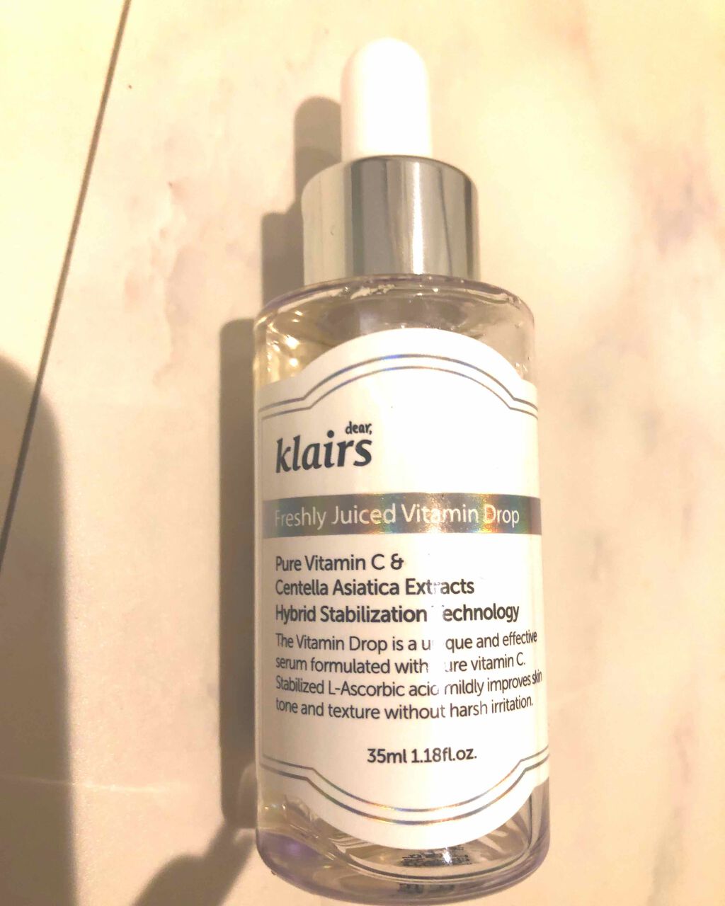 フレッシュリージュースドビタミンドロップ(35ml)/Klairs/美容液を使ったクチコミ(1枚目)