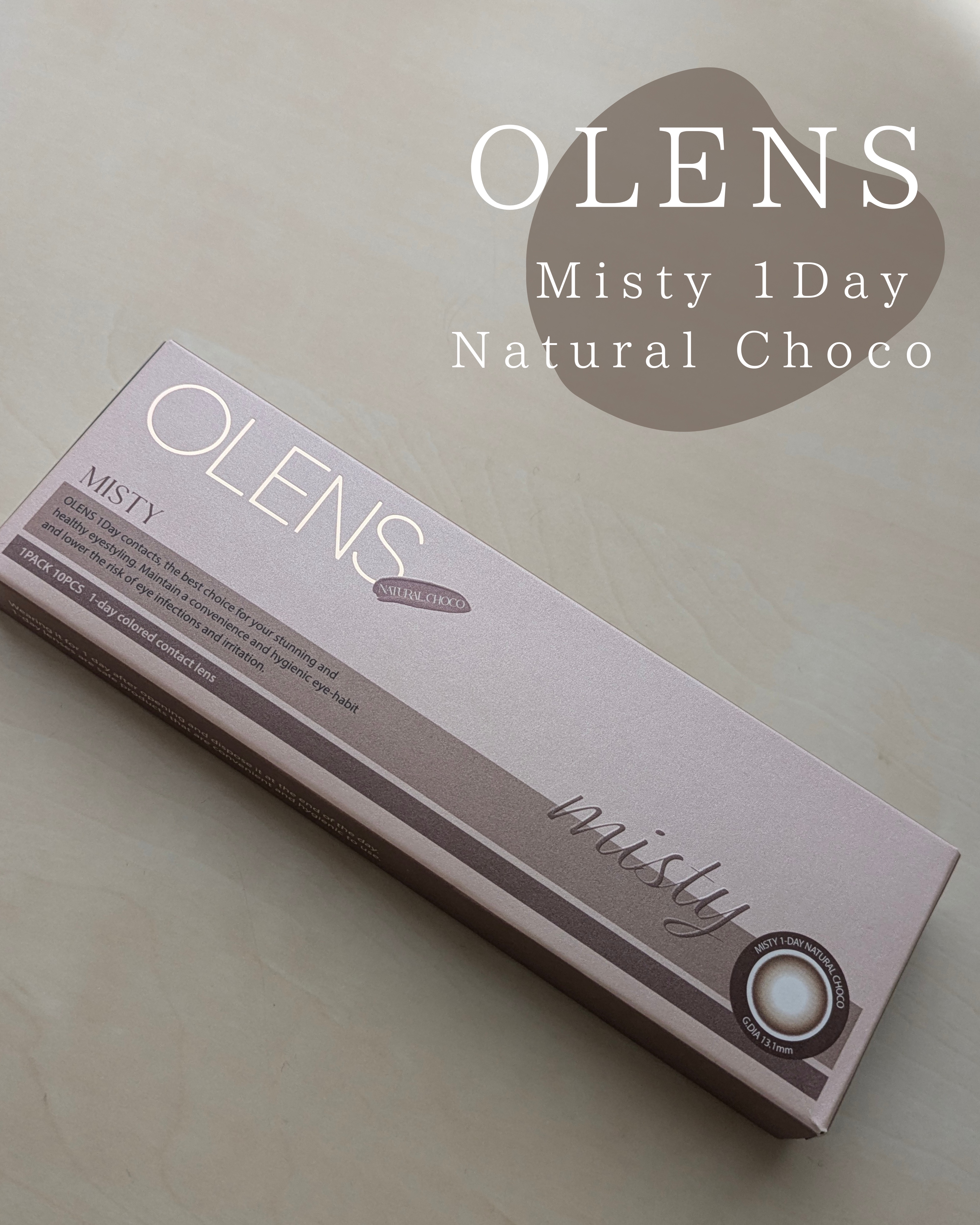 ミスティワンデー/OLENS/カラーコンタクトレンズを使ったクチコミ（2枚目）