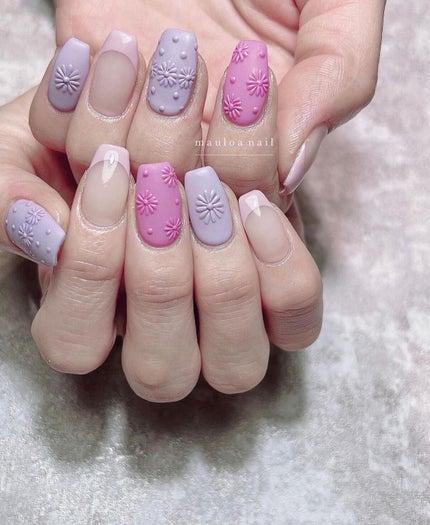 #フレンチネイル,#ネイル,#アートネイル,#春ネイル,#ミラーアートネイル,#白フレンチネイル,#フレンチネイル,#ピンクネイル,#ミラーネイル,#手書きアートネイル,#刺繍ネイル,#ミラーネイル,#シルバーアクセネイル,#春ネイル,#天王寺ネイルのネイルデザイン