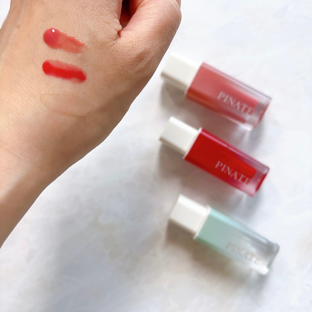 ナチュラルブルームリップオイルセラム 3色セット/PINATE/リップグロスを使ったクチコミ(5枚目)