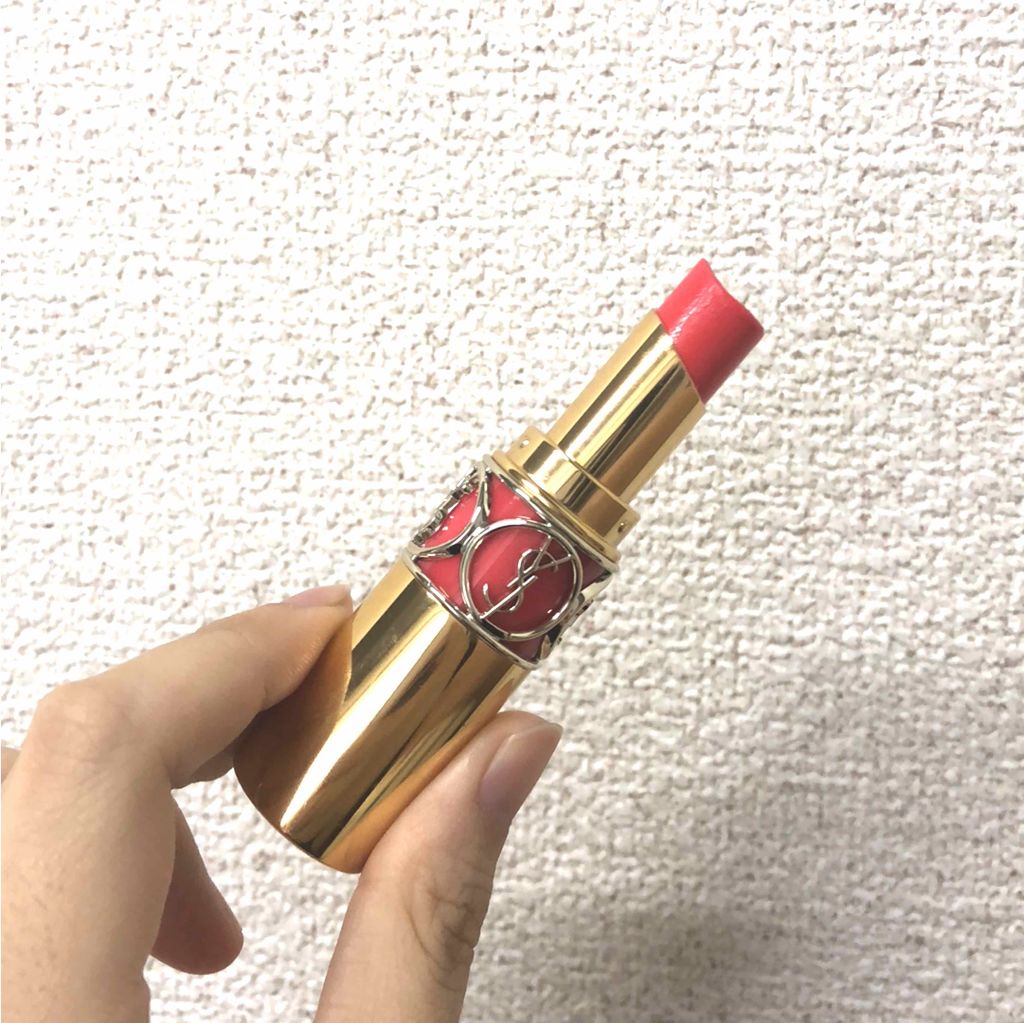 ルージュ ヴォリュプテ シャイン/YVES SAINT LAURENT BEAUTE/口紅を使ったクチコミ（2枚目）