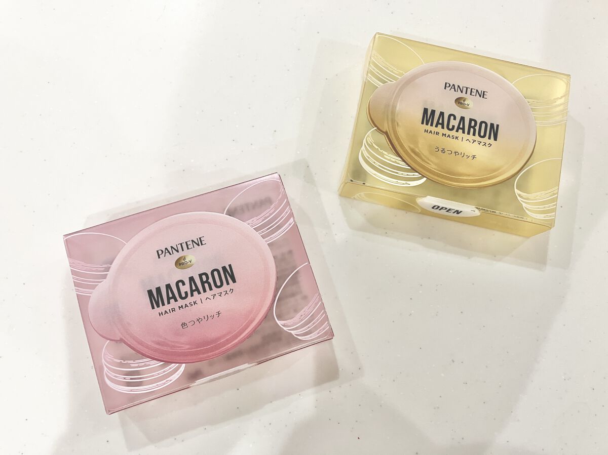 パンテーンマカロン ヘアマスク 色つやリッチ/パンテーン/ヘアマスク・ヘアパックを使ったクチコミ（1枚目）