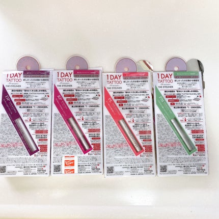 1DAY TATTOO プロキャスト ザ・アイライナー PM ピスタチオミルク/K-パレット/リキッドアイライナーを使ったクチコミ(2枚目)