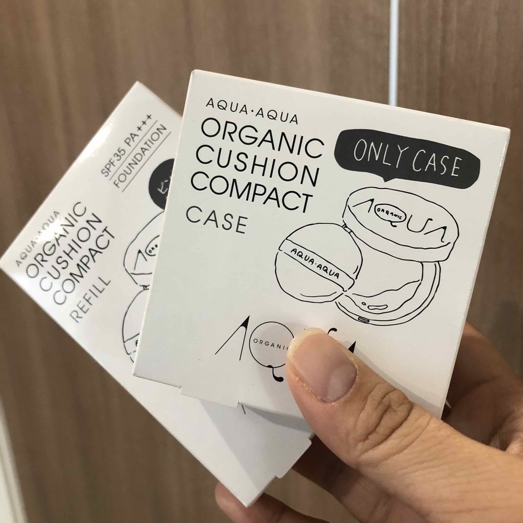 オーガニッククッションコンパクト/アクア・アクア/クッションファンデーションを使ったクチコミ(2枚目)