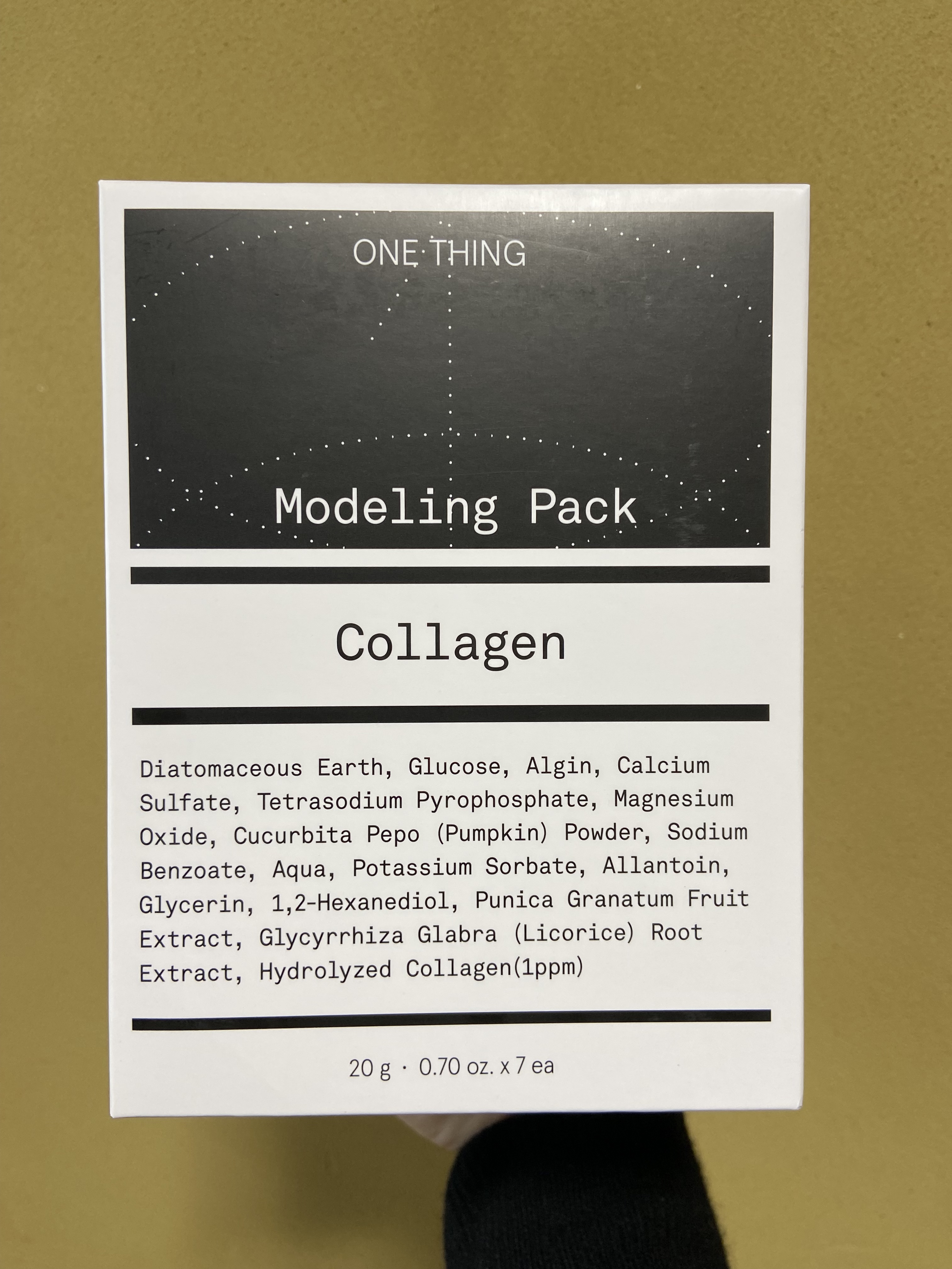 モデリングパック コラーゲン/ONE THING/シートマスク・パックを使ったクチコミ（1枚目）