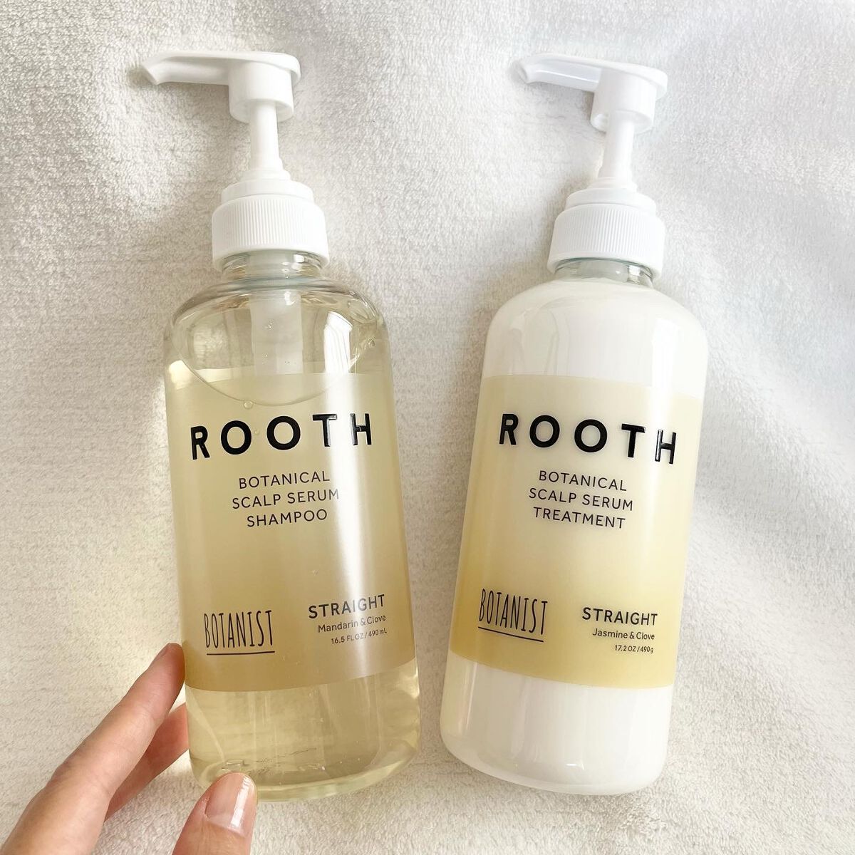 ルース ボタニカルスカルプセラム シャンプー・トリートメント(ストレート)/BOTANIST/市販シャンプーを使ったクチコミ(1枚目)
