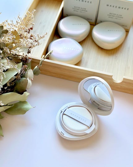 wakemake ウォーターグロウコーティングクッションのクチコミ「クッションファンデ♡
WAKEMAKE
ウォーターグロウコーティングクッション
スポンジと.....」(2枚目)