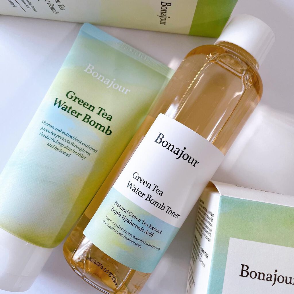 グリーンティーウォーターボム/Bonajour/フェイスクリームを使ったクチコミ（1枚目）
