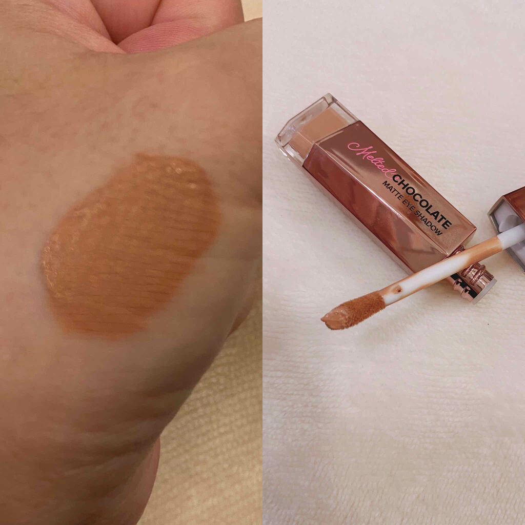 メルテッド チョコレート マット アイシャドウ チョコレート モルト/Too Faced/リキッドアイシャドウを使ったクチコミ（3枚目）