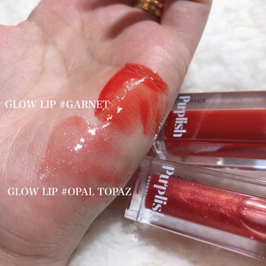 LUSTER GLOW LIP/purplish/リップグロスを使ったクチコミ（2枚目）