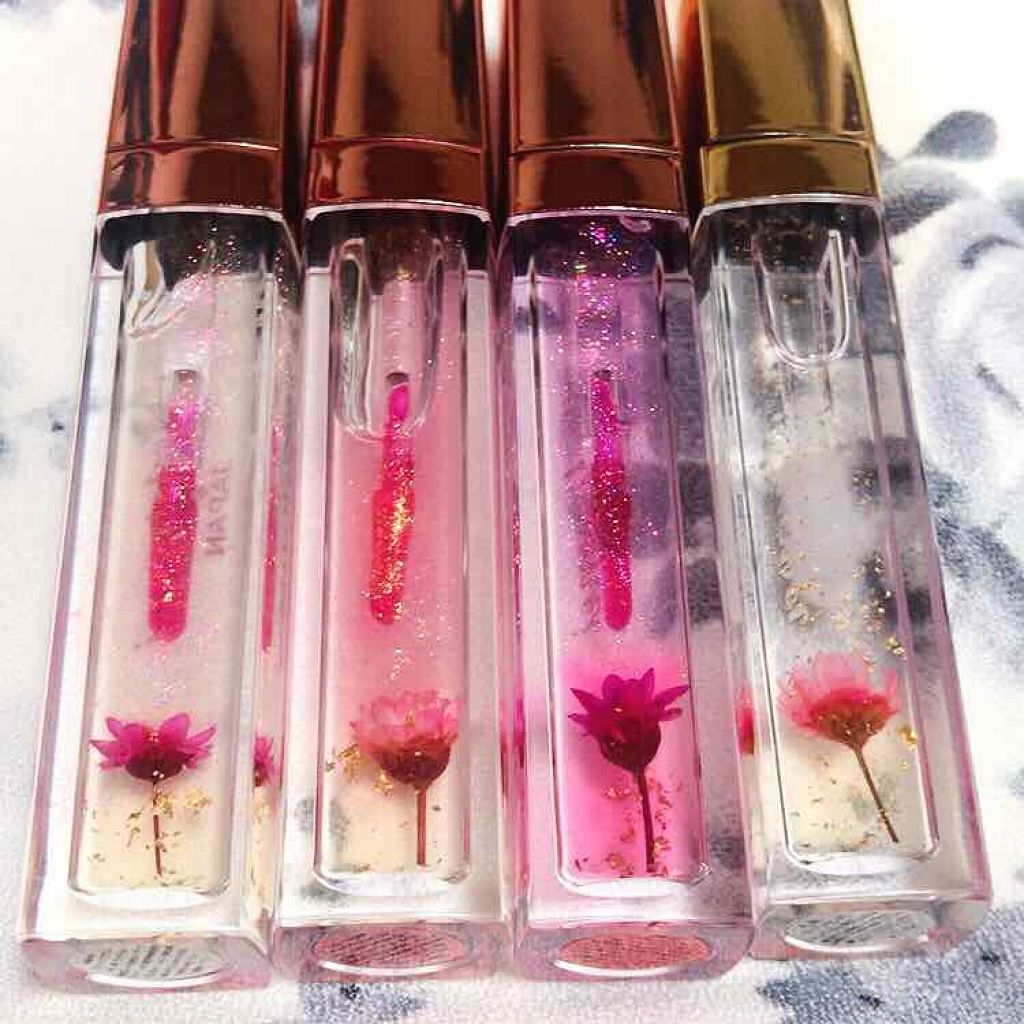 フラワーリップグロス/Kailijumei/リップグロスを使ったクチコミ(2枚目)