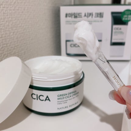 ネイチャーリパブリック グリーン ダーマ マイルド クリームのクチコミ「ネイチャーリパブリック
グリーン ダーマ マイルド クリーム
大きすぎるネイリパの鎮静クリー.....」(3枚目)