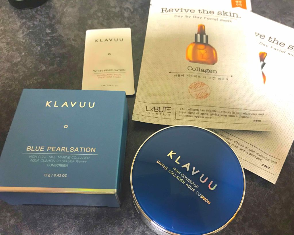 ブルーパールマリンコラーゲンアクアクッション/KLAVUU/クッションファンデーションを使ったクチコミ(2枚目)