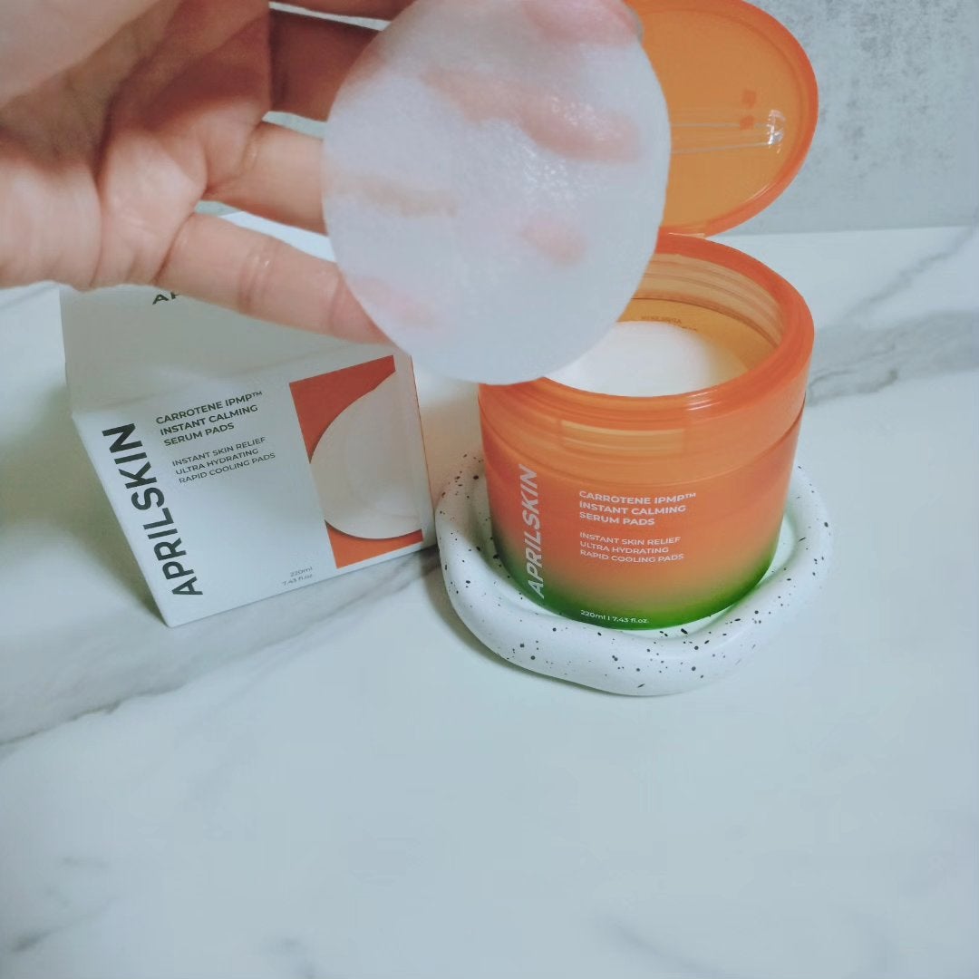 カロテンIPMP(TM) ブレミッシュカーミングセラムパッド/APRILSKIN/トナーパッドを使ったクチコミ(6枚目)