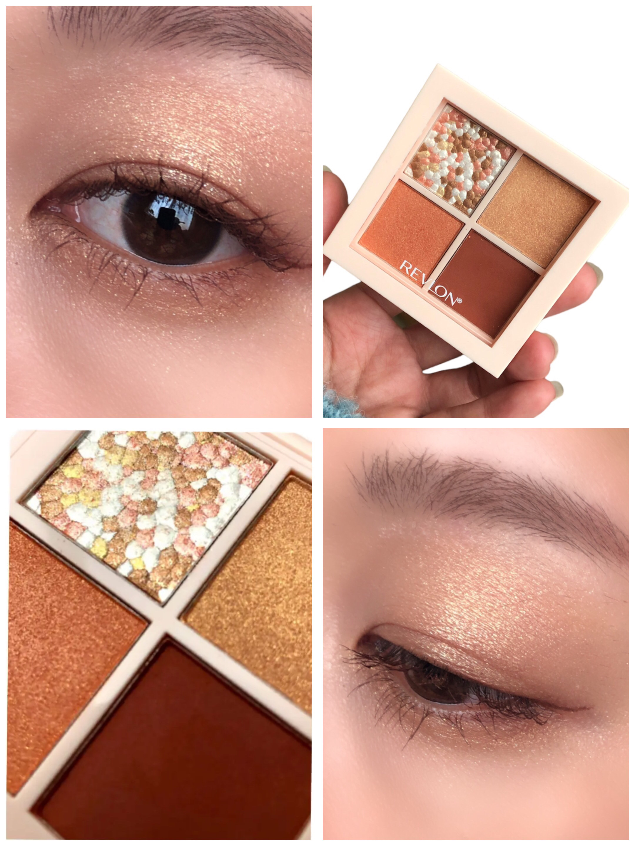 レブロン ダズル アイシャドウ クアッド 002 サンセット ブリック/REVLON/アイシャドウパレットを使ったクチコミ（2枚目）