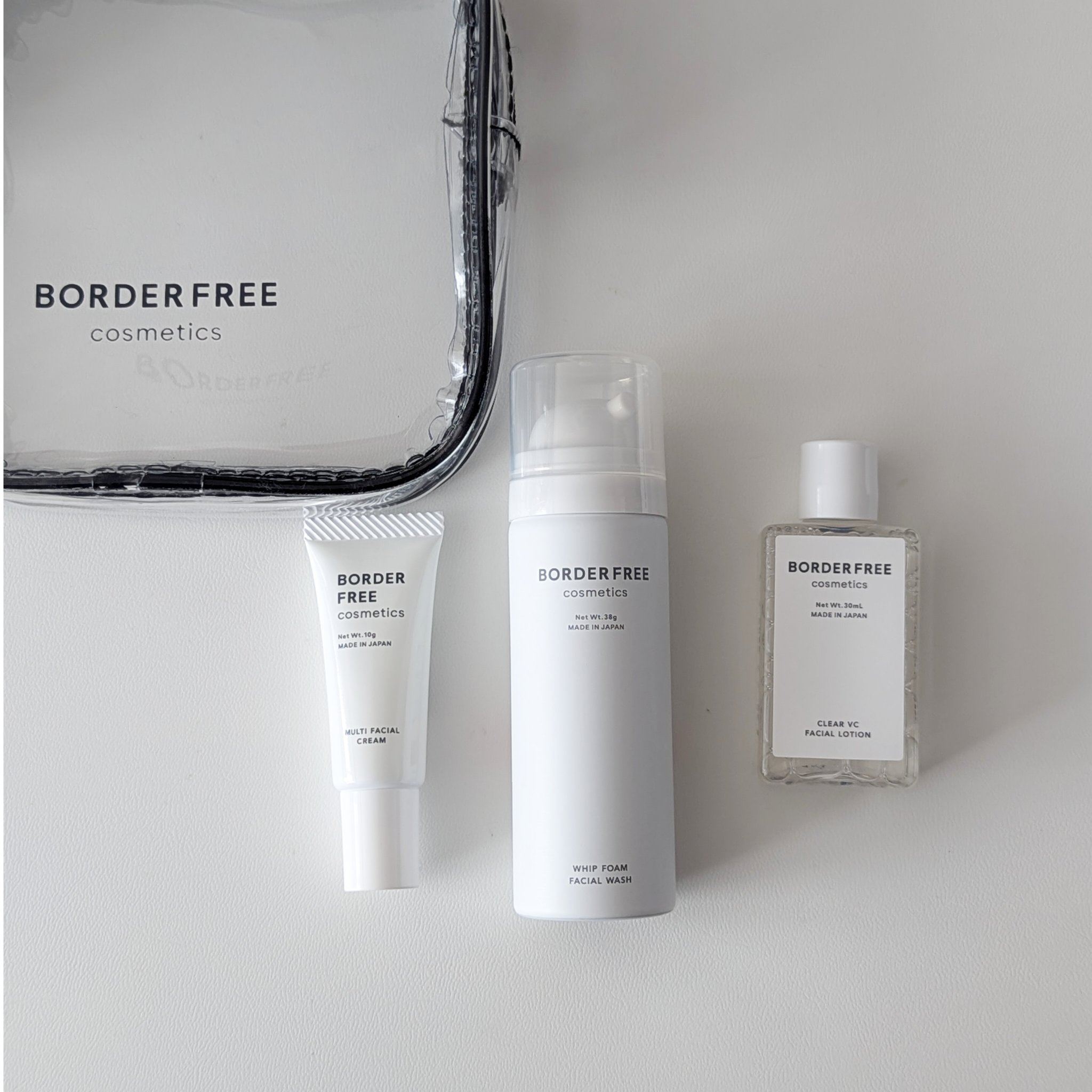 ミニサイズスキンケアセット/BORDER FREE cosmetics/トライアルキットを使ったクチコミ（1枚目）