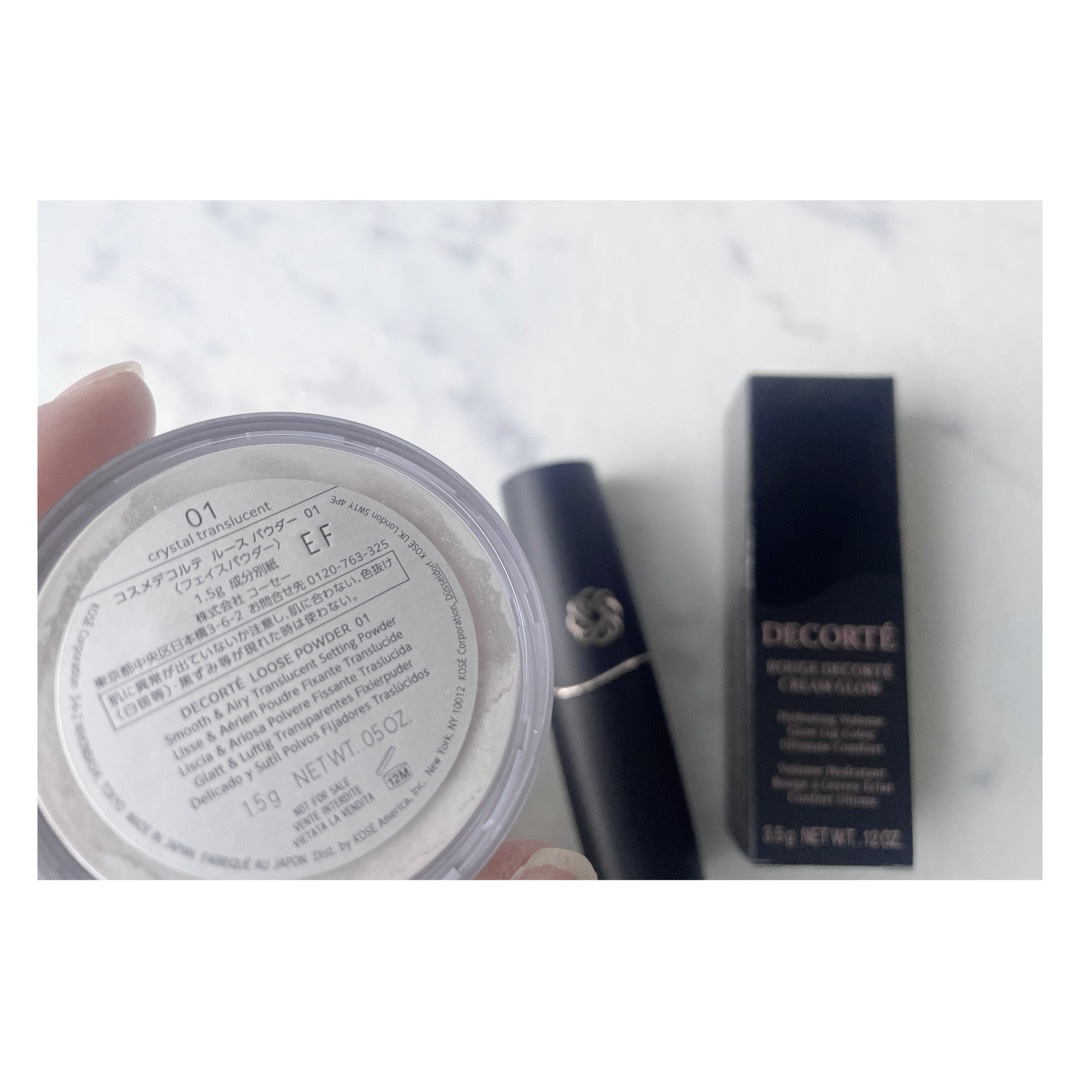 DECORTÉ ルージュデコルテ　クリームグロウのクチコミ「24購入しました。
ノールックでするする塗れるとこ、つけてて乾燥を感じることが無く、唇が荒れる.....」（3枚目）