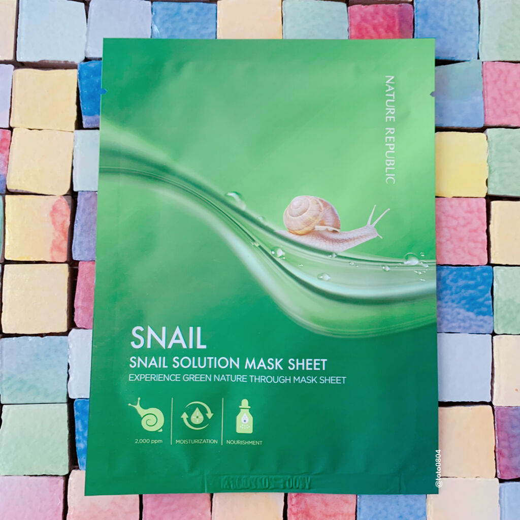 ネイチャーリパブリック スネイルソリューションマスクシート