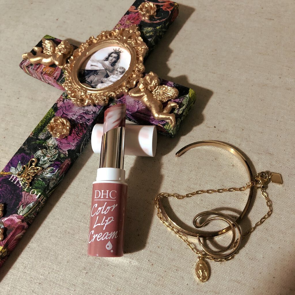 濃密うるみカラーリップクリーム[マーブル] ブリックレッド/DHC/リップクリームを使ったクチコミ（1枚目）