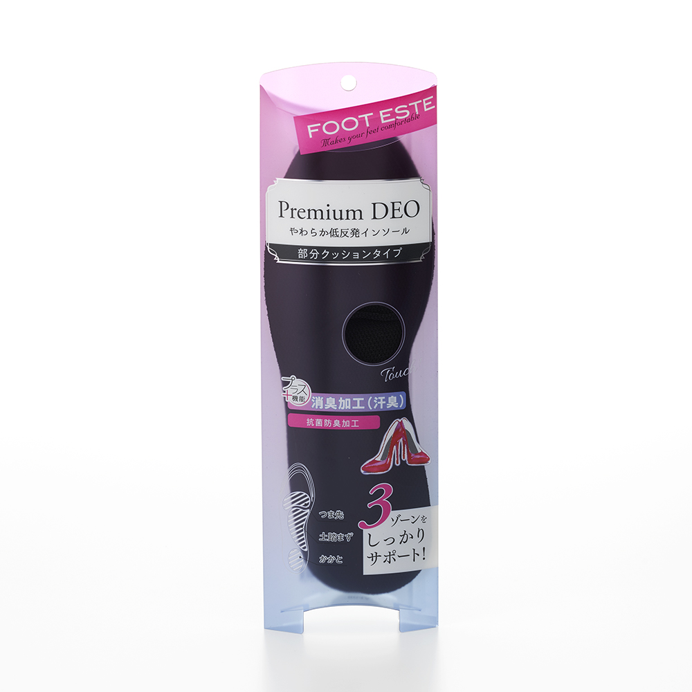 フットエステ プレミアムデオ やわらか低反発インソール 部分クッションタイプ