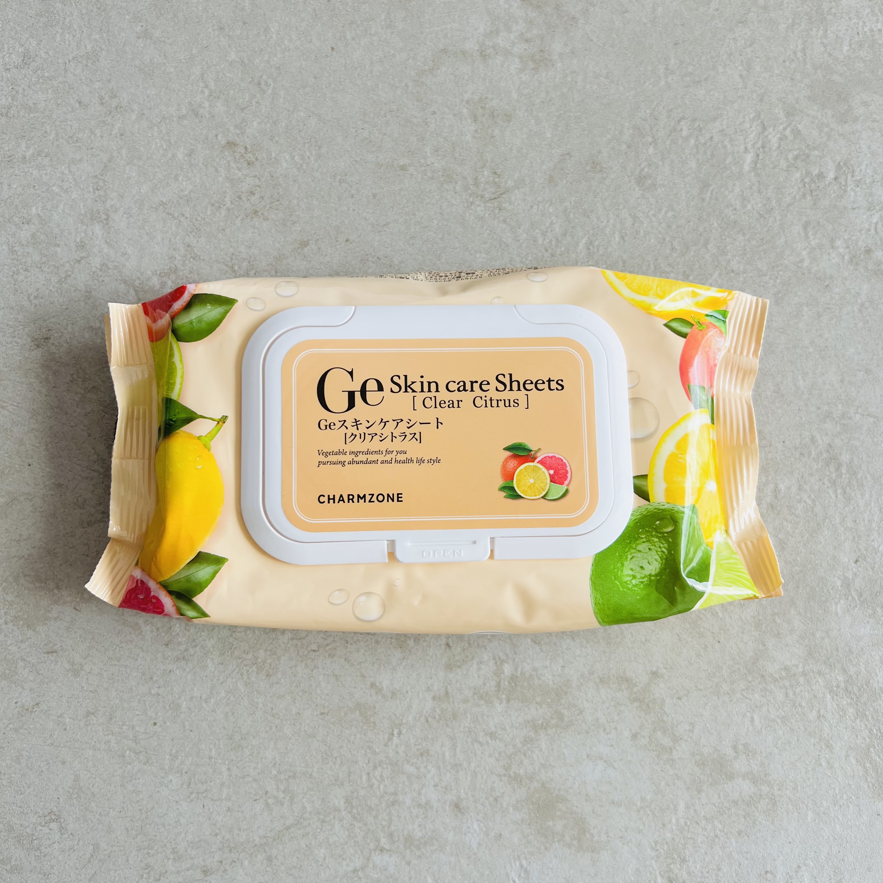 Geスキンケアシート　クリアシトラス　60枚×2 Ge スキンケアシート［クリアシトラス]60枚(354ml） 2パック