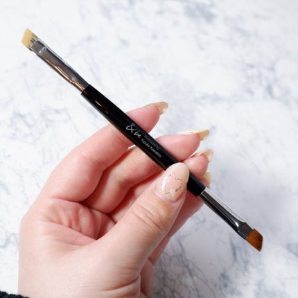 ダブルエンドアイブロウブラシ熊野筆/&be/メイクブラシを使ったクチコミ(6枚目)