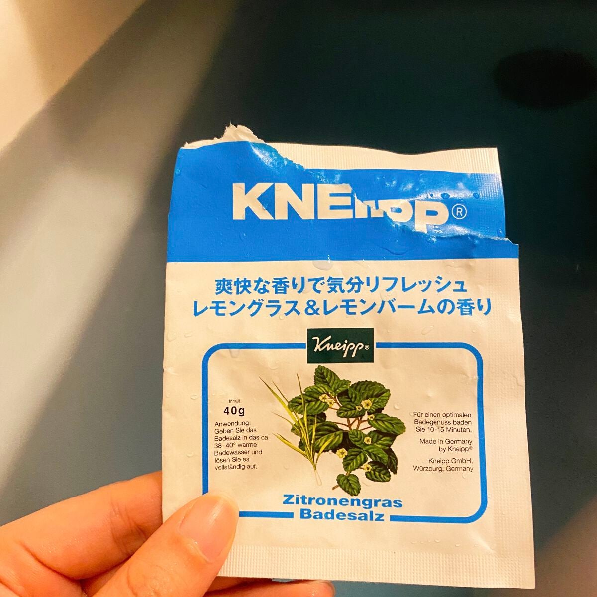 クナイプ バスソルト レモングラス&レモンバームの香り/クナイプ/入浴剤を使ったクチコミ(1枚目)