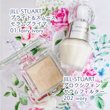 グロウシフォン セラムフィルター 202 ivory/JILL STUART/パウダーファンデーションを使ったクチコミ（2枚目）