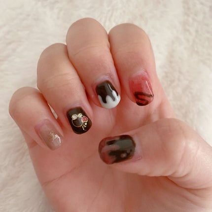 ネイルシール/セリア/ネイルシールを使ったクチコミ(3枚目)