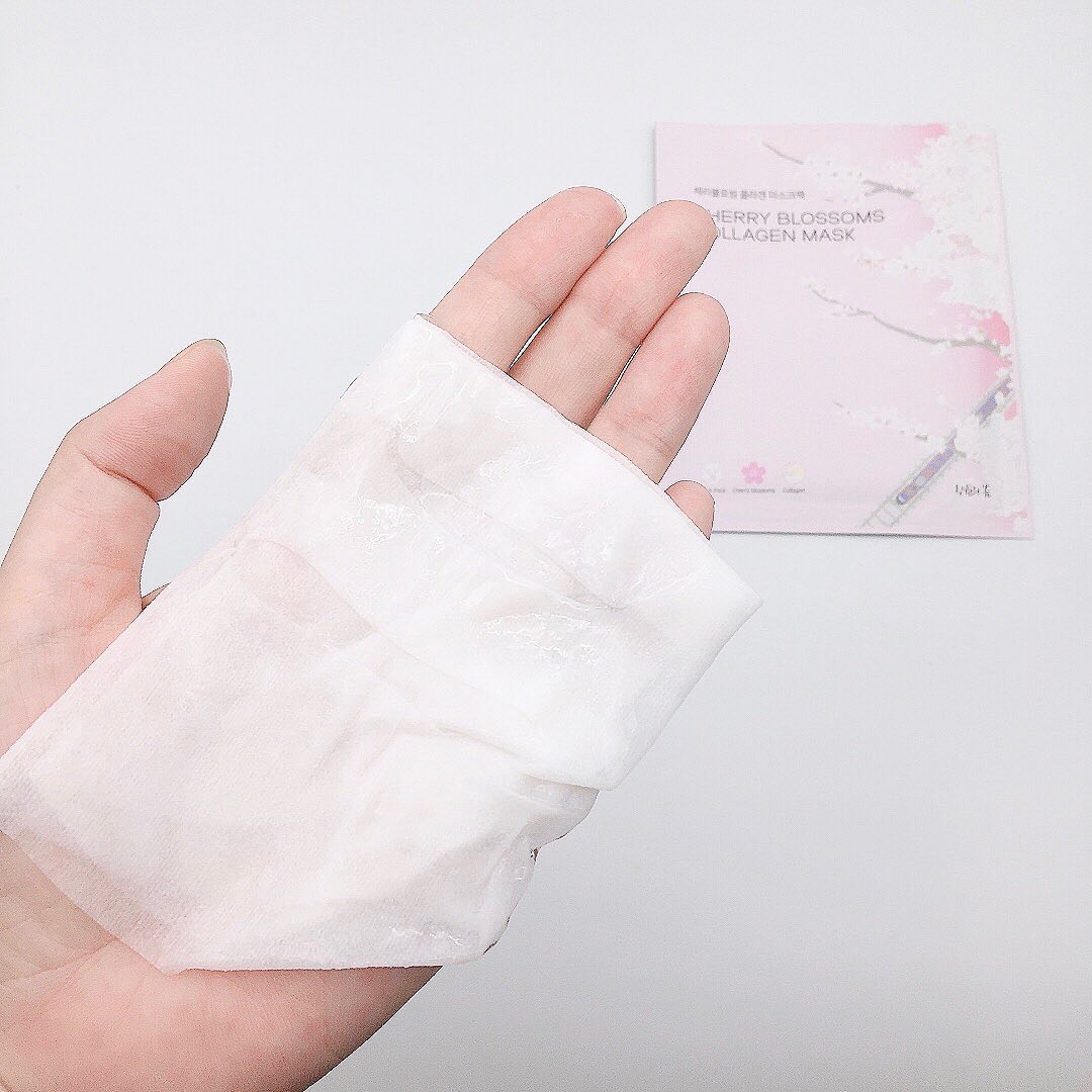 チェリーブロッサム コラーゲンマスク/REACNF/シートマスク・パックを使ったクチコミ（2枚目）