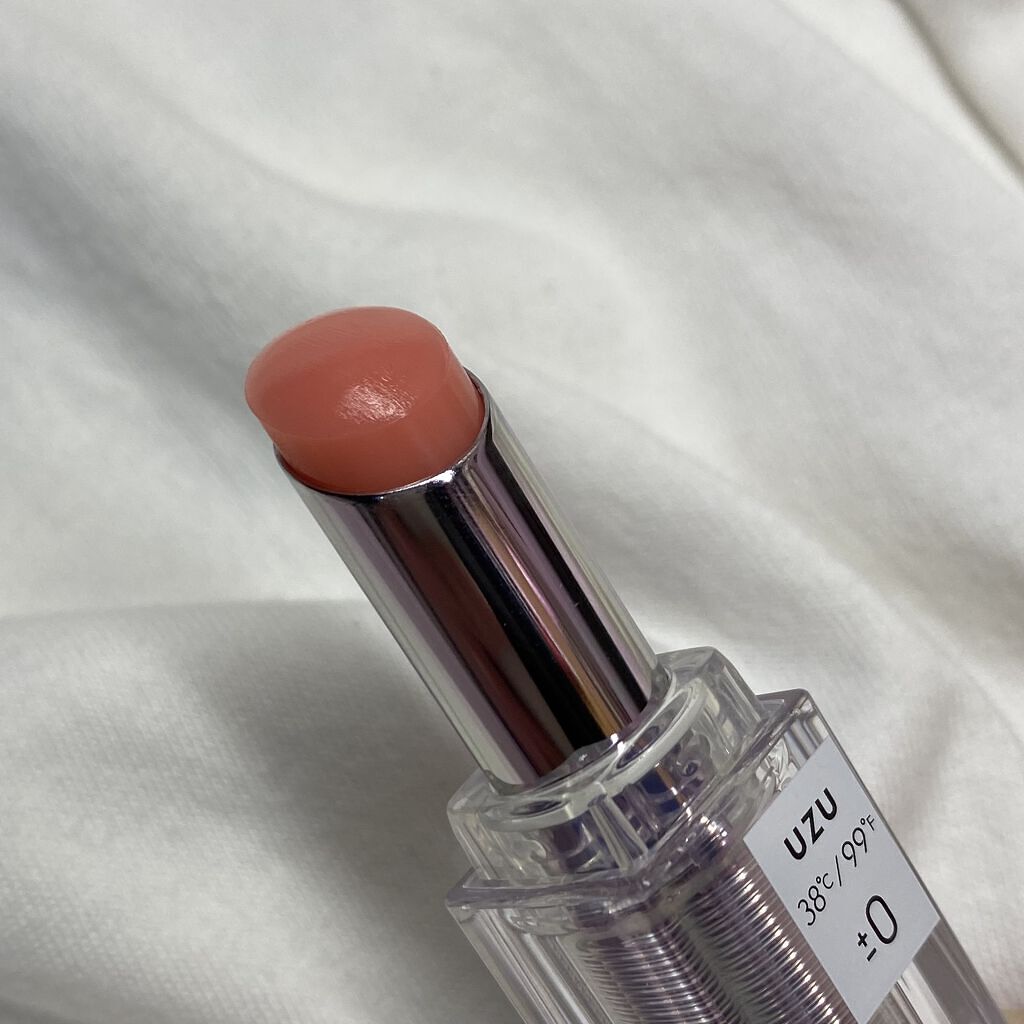 38°C / 99°F Lipstick <TOKYO> ±0 CLEAR/UZU BY FLOWFUSHI/口紅を使ったクチコミ（2枚目）