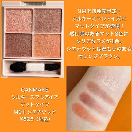 シルキースフレアイズ(マットタイプ)/キャンメイク/アイシャドウパレットを使ったクチコミ(2枚目)