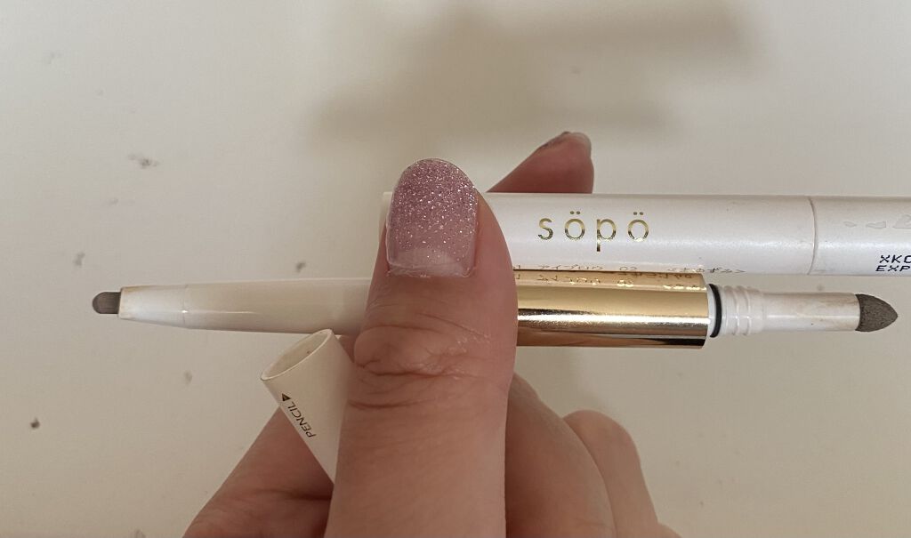 3 in 1 アイブロウ 02 キャメルブラウン/sopo/アイブロウペンシルを使ったクチコミ（2枚目）