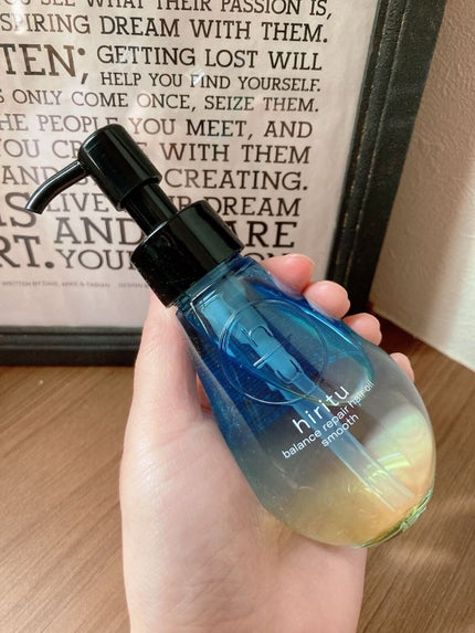 hiritu バランスリペアヘアオイル スムースのクチコミ「
『hirituバランスリペアヘアオイル』
2023年3月1日に発売した新商品の.....」(2枚目)