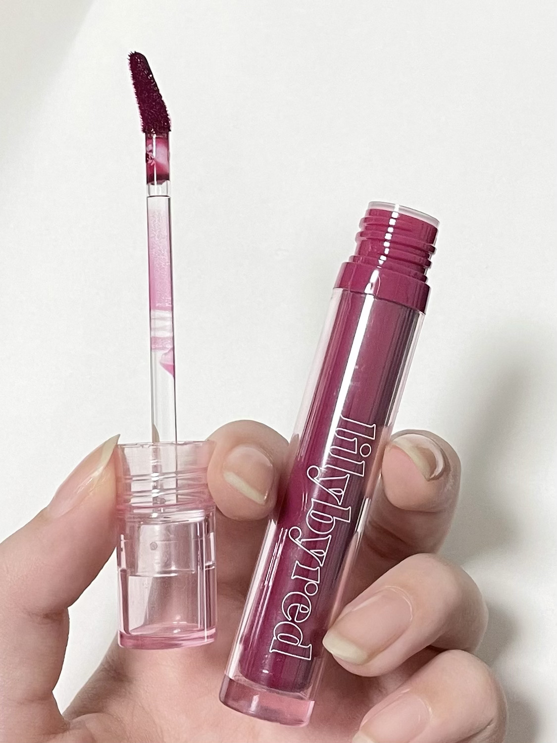 Glassy Layer Fixing Tint 03 #Kill Me Plum/lilybyred/口紅を使ったクチコミ（3枚目）