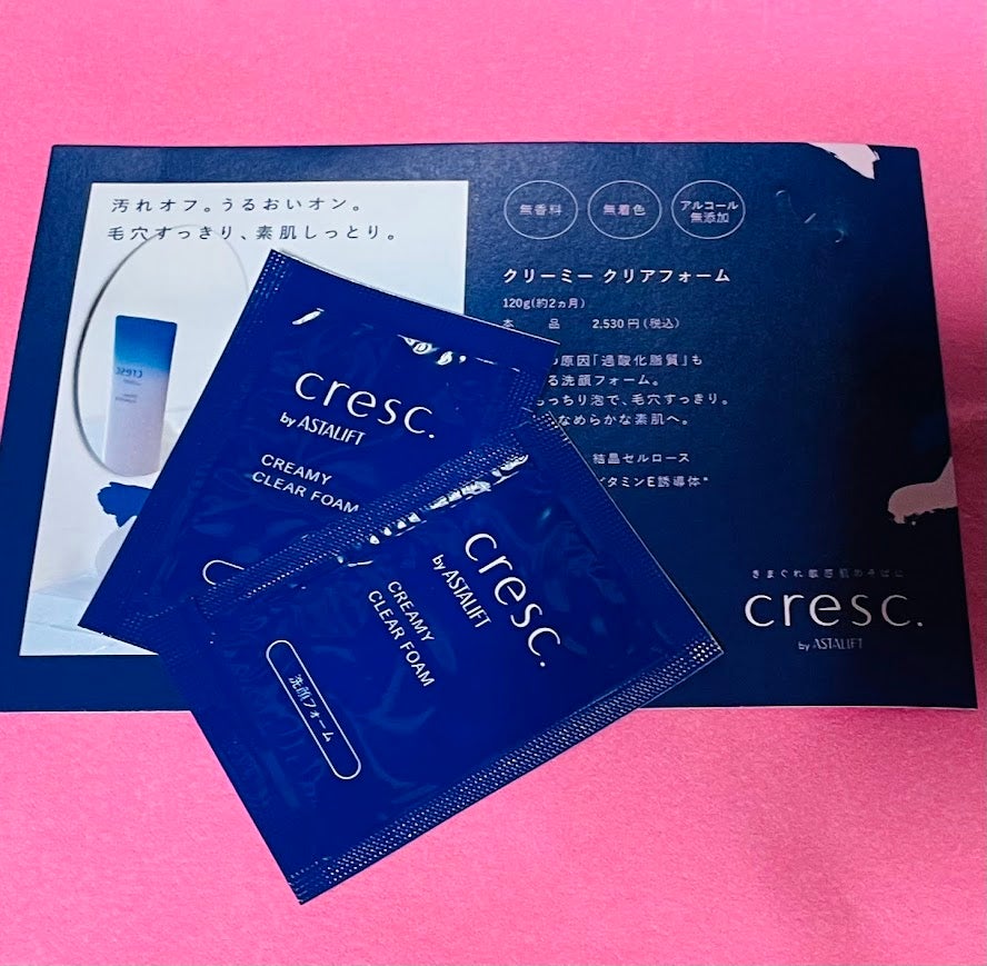 クリーミー クリアフォーム/cresc. by ASTALIFT/洗顔フォームを使ったクチコミ(1枚目)
