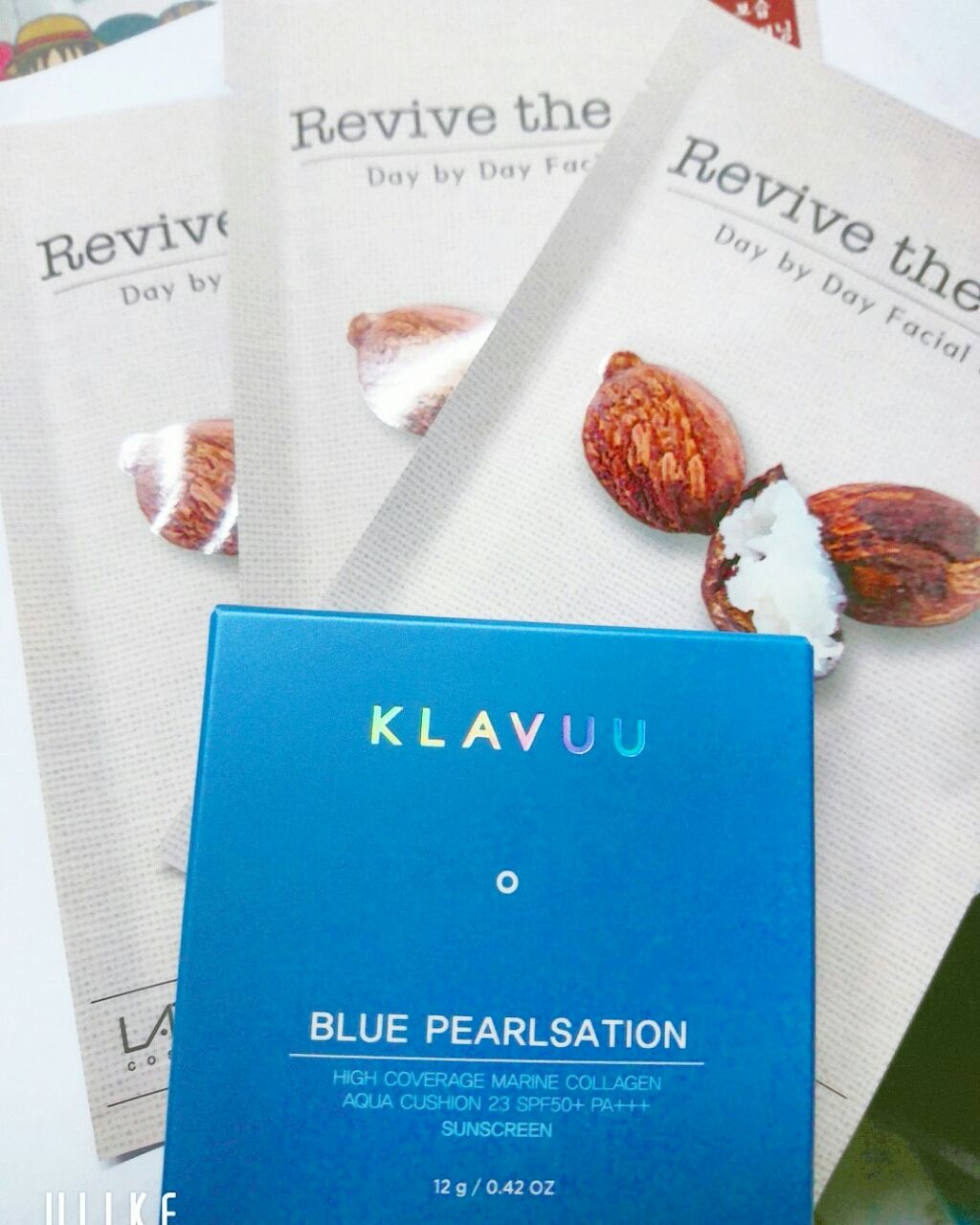 ブルーパールマリンコラーゲンアクアクッション/KLAVUU/クッションファンデーションを使ったクチコミ(1枚目)