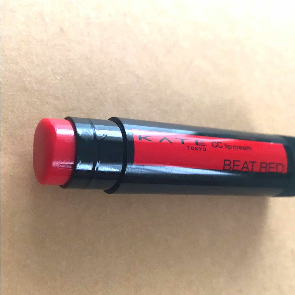 CCリップクリームN 01 BEAT RED/KATE/リップケアを使ったクチコミ（1枚目）