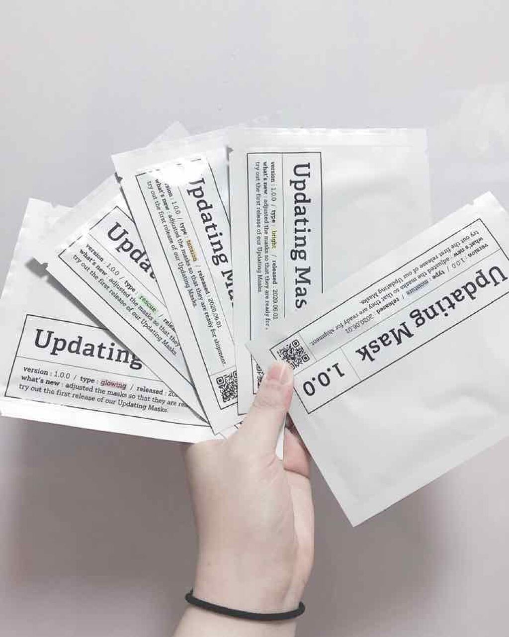 Updating Mask 1.0.0 5タイプセット 1セット5枚入り/meol/シートマスク・パックを使ったクチコミ（1枚目）