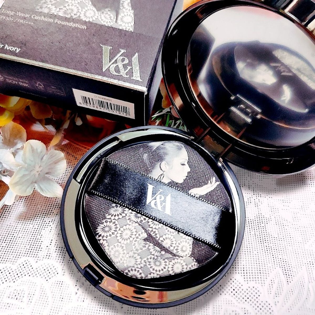 ロングウェアクッションファンデーション/V&Aビューティー/クッションファンデーションを使ったクチコミ(1枚目)