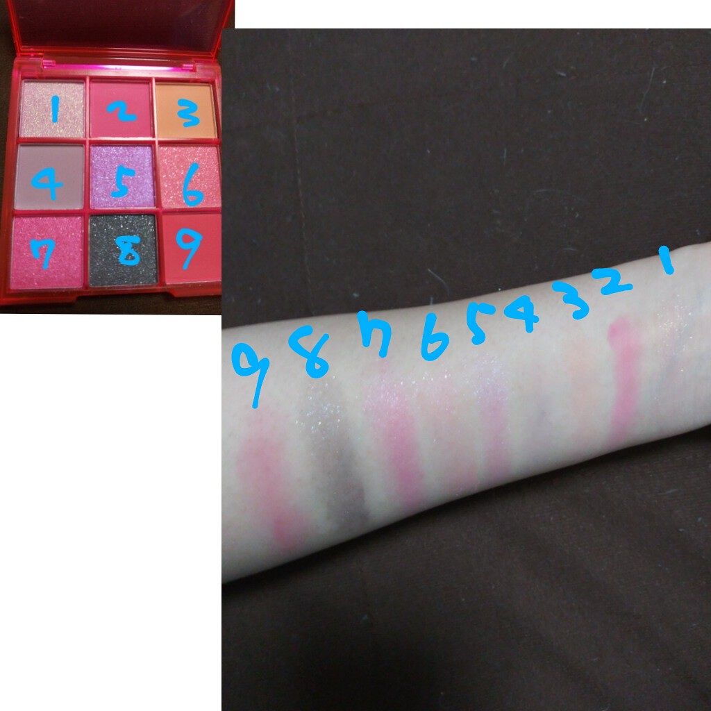 UR GLAM BLOOMING EYE COLOR PALETTE/U R GLAM/アイシャドウパレットを使ったクチコミ(2枚目)