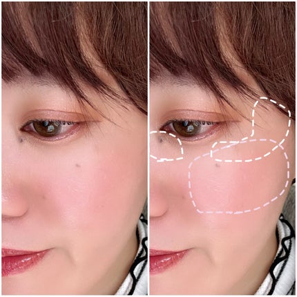 フェイスグロウカラー/CEZANNE/クリームハイライトを使ったクチコミ(4枚目)