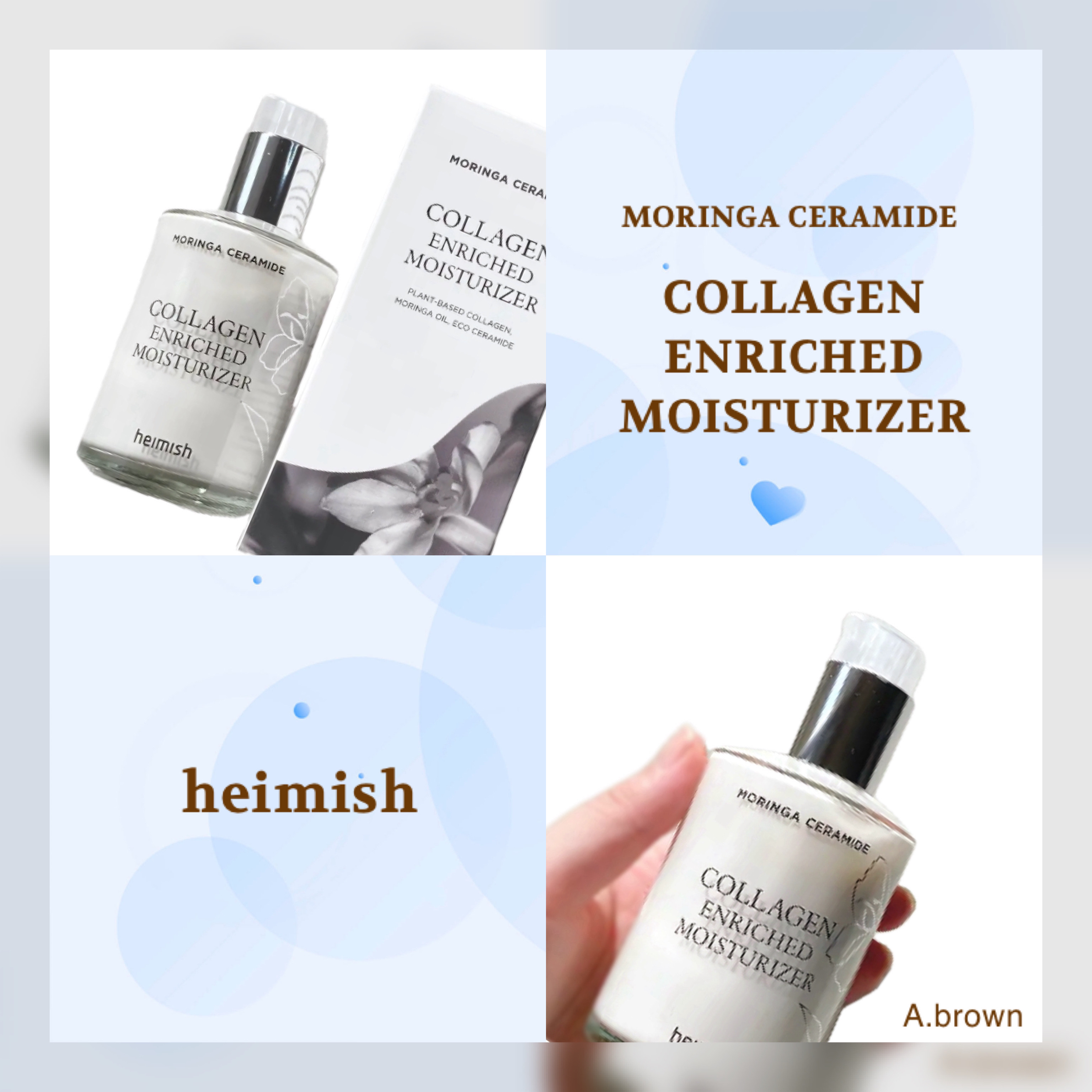 モリンガ セラミド コラーゲン エンリッチド モイスチャライザー/heimish/乳液を使ったクチコミ（1枚目）